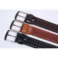 Light Tan Braided PU Handmade Men and Women Fashion Belt